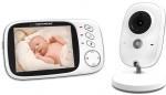 Mobili auklė Esperanza Jacob 3.2 LCD, balta sp. (pažeista pakuotė)