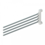 Pakaba Sepio, 485 mm x 20 mm x 172 mm, balta sp./sidabro sp.