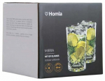 Stiklinių komplektas Homla Mirra, stiklas, 0.35 l, 4 vnt.
