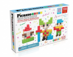 Magnetinis konstruktorius Picasso Tiles Cubes PMC102, 102 vnt., įvairių spalvų