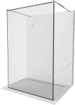 Du&scaron;o sienelė Mexen Kioto Walk-In Black Border, 130 cm x 200 cm, juoda sp./rausvojo aukso sp./grūdintas