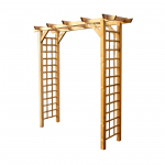 Augalo atrama 4IQ Pergola3, 180 cm x 70 cm, 210 cm, mediena, medžio sp.
