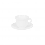 Puodelis su lėk&scaron;tute Okko, balta, 0.19 l