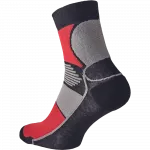 Kojinės vyrams Cerva Knoxfield Basic, juoda sp./raudona sp., 45-46 dydis