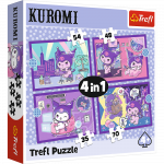 Dėlionė 4in1 Trefl Kuromi 34676, 20.5 cm x 28.5 cm, 207 vnt., įvairių spalvų