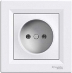 Ki&scaron;tukinis lizdas Schneider Electric Asfora EPH3000121, be įžeminimo, IP20, balta sp.