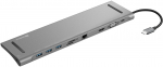 Jungčių stotelė Sandberg USB-C 10-in-1 136-31, pilka sp.