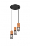 &Scaron;viestuvas kabinamas Trio Tosh, E27, 3 x 40 W, juoda sp.