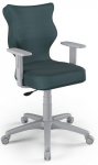 Vaiki&scaron;ka darbo kėdė Duo MT06 Size 5, 40 x 40 x 86 - 99 cm, mėlyna sp./pilka sp.