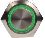 Korpuso detalė, mygtukas DimasTech Vandalism Switch Silverline PD020, nerūdijančiojo plieno sp./žalia sp.