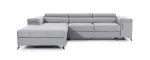 Kampinė sofa Ricardo Monolith 84, pilka sp., kairinė, 205 x 280 cm x 90 cm