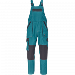 Darbinis puskombinezonis vyrams Cerva Max Summer, juoda sp./petrol, 52 dydis