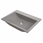 Vonios praustuvas Laveo Albano VGA1510T, granitas, 60 cm x 44 cm x 10 cm, pilka sp.