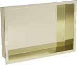 Įleidžiama sieninė lentyna Mexen X-Wall-R, 10 cm x 30 cm x 45 cm, aukso sp.