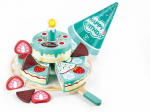 Žaisliniai virtuvės reikmenys, torto rinkinys Hape Birthday E3180A, įvairių spalvų