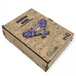 Medinė dėlionė PuzzleOK Magic Owl, 29.4 cm x 28 cm, 69 vnt., įvairių spalvų