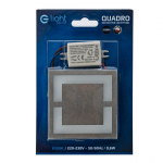 &Scaron;viestuvas Eko-Light Quadro 0965, įleidžiamas į sieną