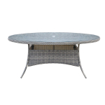 Lauko stalas Home4you Trento, &scaron;viesiai pilka sp., 180 cm x 100 cm x 75 cm