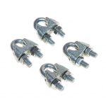 Lyno suspaudiklis Haushalt DIN741, cinkuota, metalas, &Oslash; 0.3 cm, 4 vnt.
