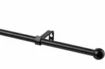 Karnizo komplektas Domoletti 16CZI160, 160 cm, &Oslash; 16 mm, juoda sp.