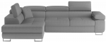 Kampinė sofa Anton Jarell 04, pilka sp., kairinė, 202 x 275 cm x 85 cm