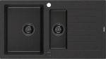 Virtuvinė plautuvė Mexen Matias, granitas, 90 cm x 50 cm x 20 cm, sidabro/juoda/grafito