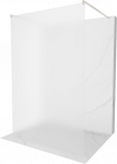 Du&scaron;o sienelė Mexen Kioto Walk-in, 110 cm x 200 cm, brushed nickel
