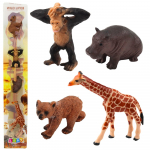 Figūrėlių rinkinys, gyvūnai Lean Toys Wild Life, 4 vnt., įvairių spalvų