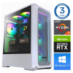 Stacionarus kompiuteris Intop RM75826WH AMD Ryzen 7 5700X, DDR4 16 GB, SSD+HDD 500 GB 4 TB, Nvidia GeForce RTX3050 6 GB GDDR6, Windows 11 Home