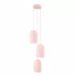 &Scaron;viestuvas lubų Candellux Lighting Oss 5016898, E27, 3 x 40 W, rožinė sp. / rožinė sp.