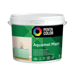 Emaliniai dažai, universalūs Pentacolor Aquamel, matinis, 3 kg, balta