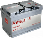 Akumuliatorius A-mega Premium 5, 12 V, 60 Ah, 600 A