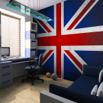 Fototapetas Artgeist Union Jack, 231 cm x 300 cm