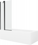 Vonia su sienele, įmontuojama Mexen Vega, 170 cm x 70 cm x 40 cm, stačiakampis, skaidri sp./balta sp.