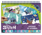 Lipdukai, rinkinys Totum Disney Stitch Sticker By Number, įvairių spalvų