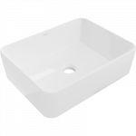 Vonios praustuvas Mexen Catia, keramika, 48 cm x 37 cm x 13 cm, balta sp.
