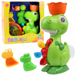 Vonios žaislų rinkinys, dinozauras Lean Toys Bath, žalia sp./įvairių spalvų