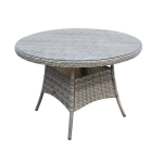 Lauko stalas Home4you Trento, &scaron;viesiai pilka sp., 110 cm x 110 cm x 73.5 cm