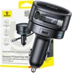 Automobilinis įkroviklis Baseus PrimeTrip VR1, USB Type A/2 x USB Type C, juoda sp., 60 W