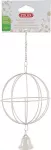 &Scaron;ieno laikiklis graužikų narvams Zolux Hanging Ball, 10 cm x 10 cm, ruda sp.