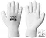 Darbo pir&scaron;tinės gumuotos Pure White RWPWH10, suaugusiems, balta, 10, 6 vnt.