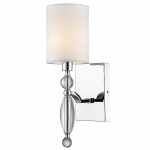 &Scaron;viestuvas sieninis Cosmo Light Cancun W01780CH-WH, E14, 1 x 40 W, skaidri sp./balta sp.