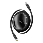 Laidas Baseus Free2Pull USB Type-C Male (vyri&scaron;ka), Lightning Male (vyri&scaron;ka), 1 m, juoda sp.