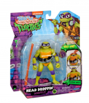 Žaislinė figūrėlė, su priedais Playmates Toys Head Droppin Donatello 83305, žalia sp./violetinė sp.