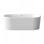Vonia, laisvai pastatoma Invena Glamour Trend, 170 cm x 80 cm x 58 cm, ovalas, balta sp.