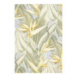 Kilimas lauko terasoms Home4you Isla 1, geltona sp./žalia sp., 150 cm x 100 cm