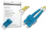 Laidas Digitus LC / SC Fiber Optic Patch LC Optic, SC Optic, 1 m, geltona sp.