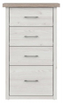 Komoda Luca Baby, ąžuolo sp./smėlio sp., 101 cm x 43 cm x 60 cm