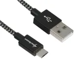Laidas Sharkoon, Micro USB/USB, 200 cm, pilka sp.