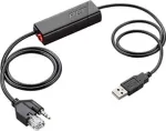 Adapteris Plantronics APU-76 EHS USB, 3.5mm/RJ-45, juoda sp.